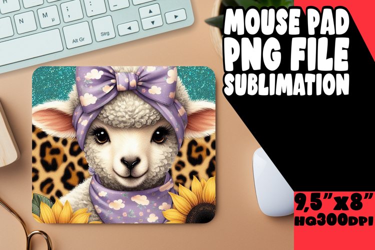 Playful Mouse Pad Sublimation PNG, Cute Animals