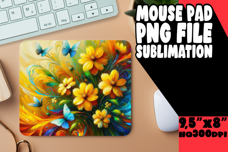 VIBRANT mouse MAT Innovative Design, Flowers