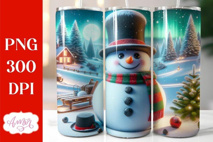 Cute Snowman Clipart Image 3