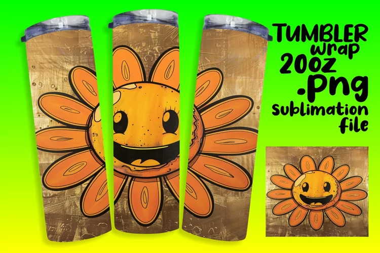 Nostalgia in Full Bloom: 20oz Tumbler Art