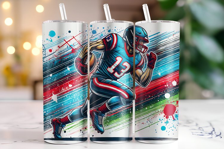 Football Tumbler Wrap | Sublimation | Tumblers