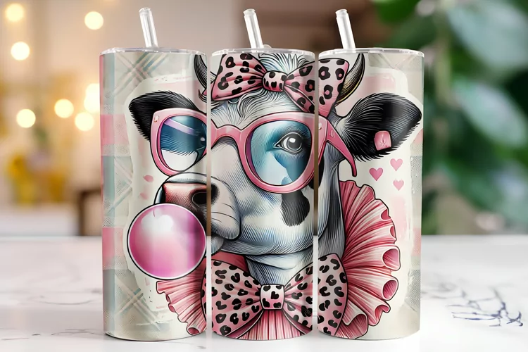 Cow Tumbler Wrap | Sublimation | Tumblers