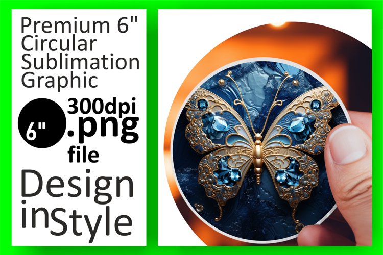Glossy 3D Butterfly Beauty: Keychain Delights example image 1