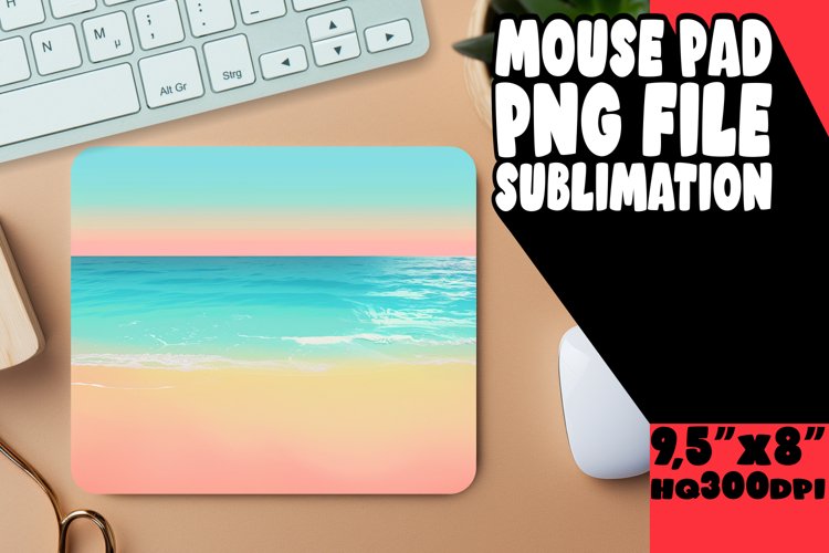 Vibrant Gradient Pattern Mouse Pad for Sublimation