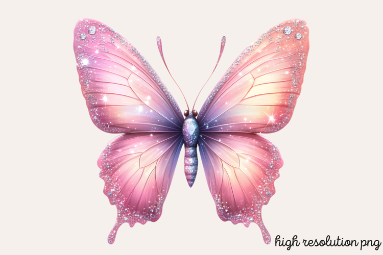 Pink Butterfly Clipart Image 20