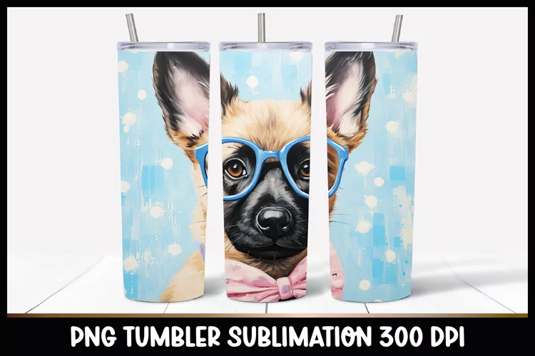 Shepherd Dog Tumbler Sublimation I Dog Tumbler