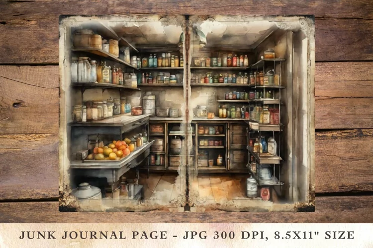 Printable Junk Journal Pages pantry 5