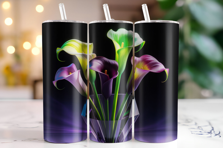 Flowers Tumbler Wrap | Sublimation | Tumblers