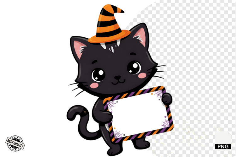 Halloween Characters & Banners Clipart