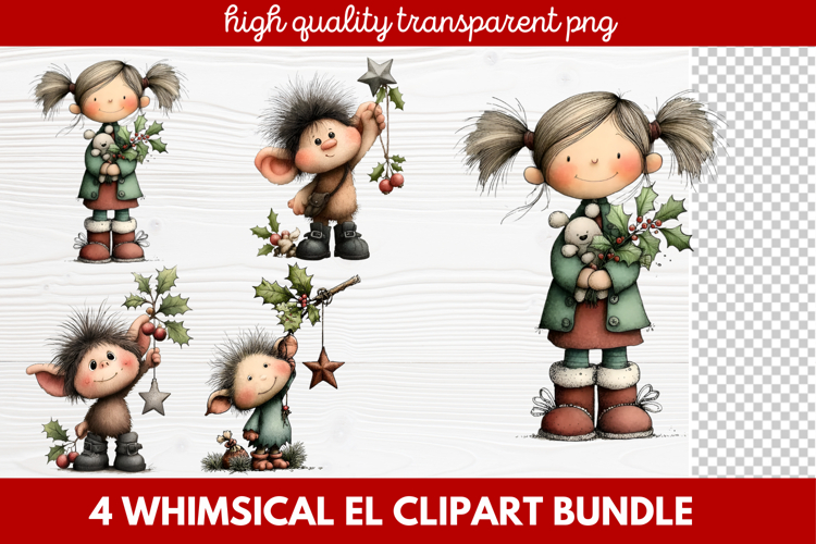 Cute Elf Clipart Image 24