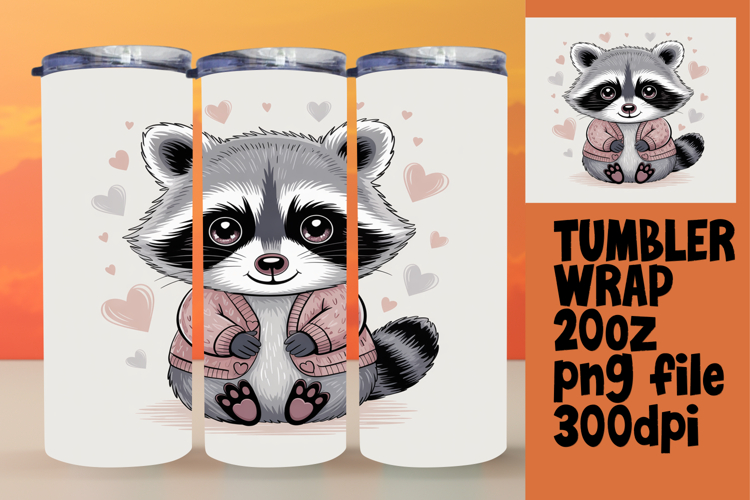Creative Tumbler Wrap Template , Valenines Animals