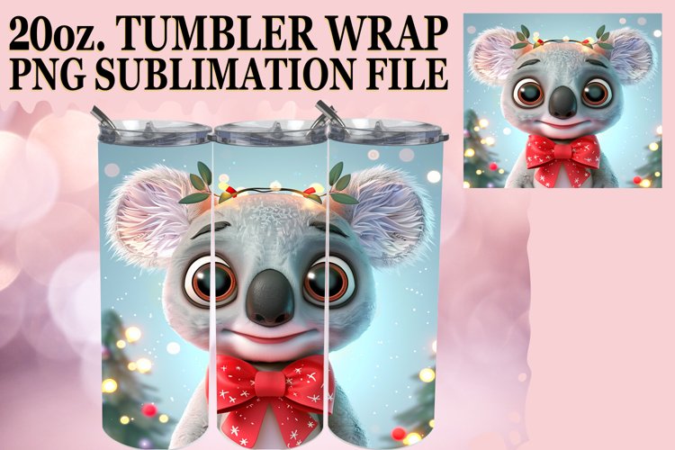 3D Christmas Tumbler Wrap for 20oz Sublimation
