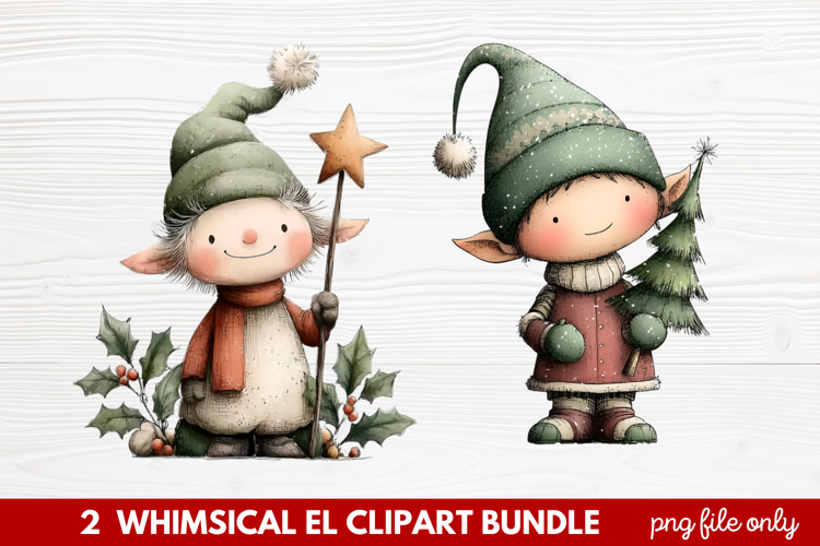 Cute Elf Clipart Image 9