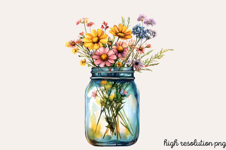 Wildflowers Arrangements Clipart PNG