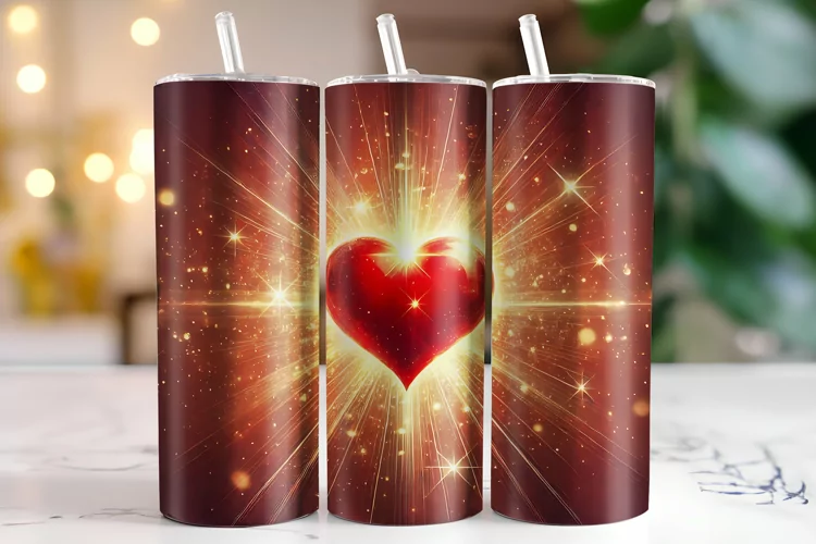 Hearts Tumbler Wrap | Sublimation | Tumblers