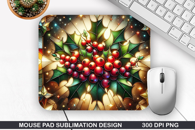 Flowers Mouse Pad Sublimation,Christmas Mouse Pad PNG Design