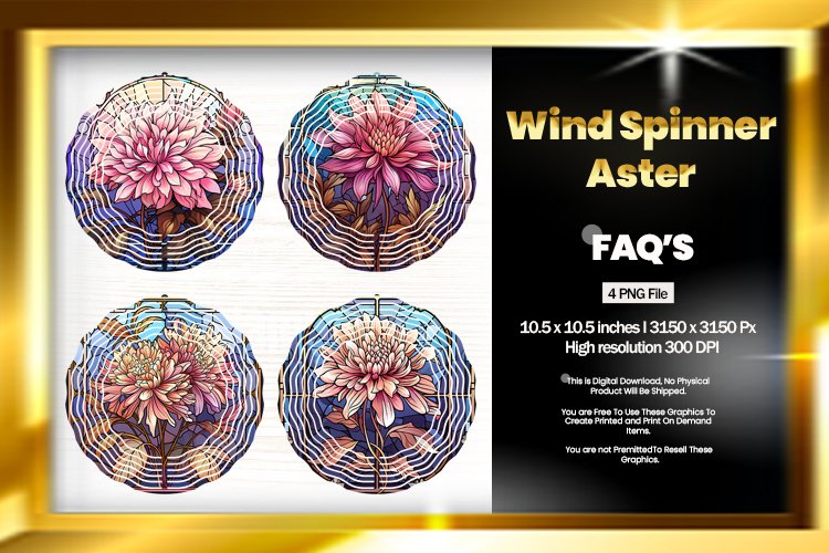 Aster Wind Spinner Sublimation - 04 Variations example image 1