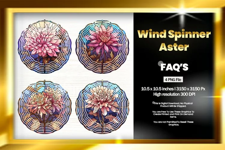 Aster Wind Spinner Sublimation - 04 Variations