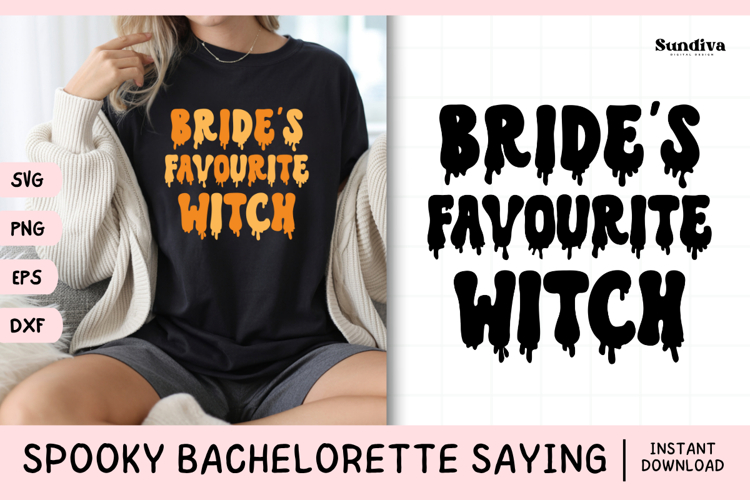 Spooky Bachelorette Party Saying SVG | Favourite Witch