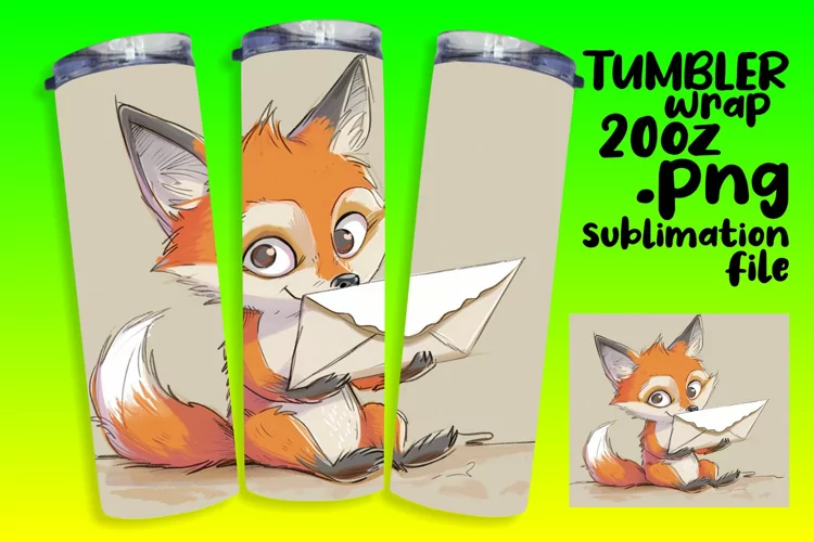 Charming Wildlife Patterns Tumbler Design: 20oz