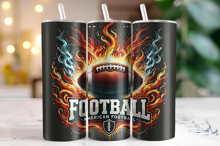 American Football Tumbler Wrap | Sublimation | Tumblers