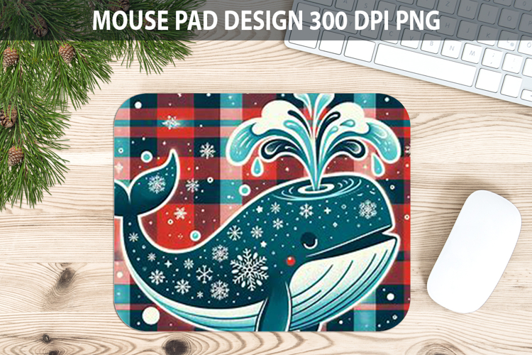 Christmas Dophin Pad Sublimation - Animal PNG Design