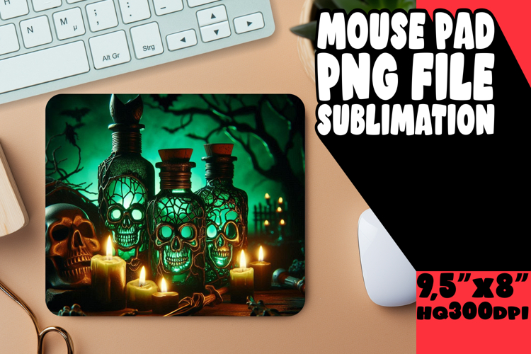 Cheerful Desk Mat Sublimation, Horror Halloween