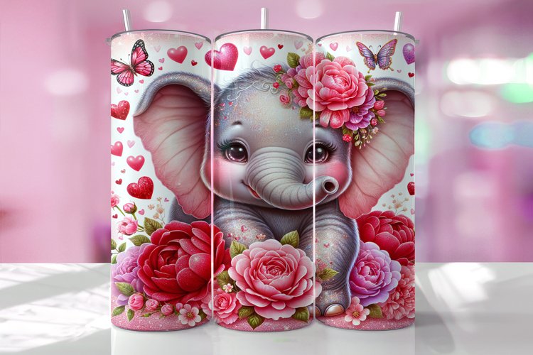 Elephant Watercolor Clipart Image 6