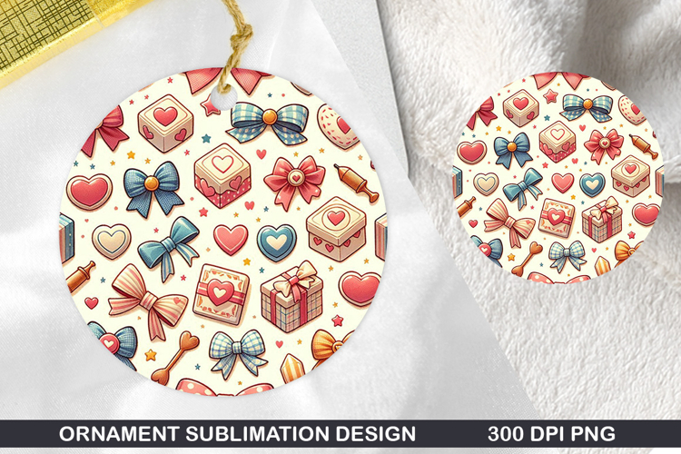 Valentine Stained Glass Ornament PNG, Digital Download File