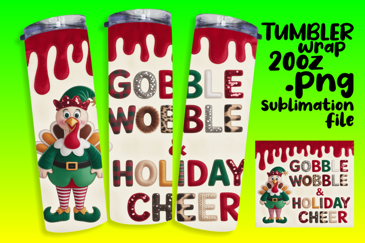 FRESH 20oz Tumbler Template , Holiday