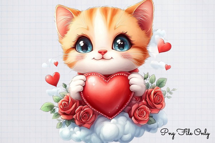 Cute Valentine Kawaii Clipart PNG