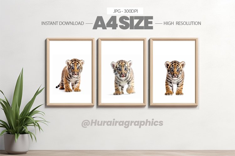 Safari Animal Wall Art - 03 Variations example image 1