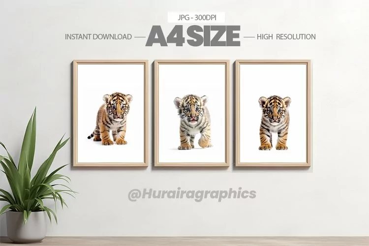 Safari Animal Wall Art - 03 Variations