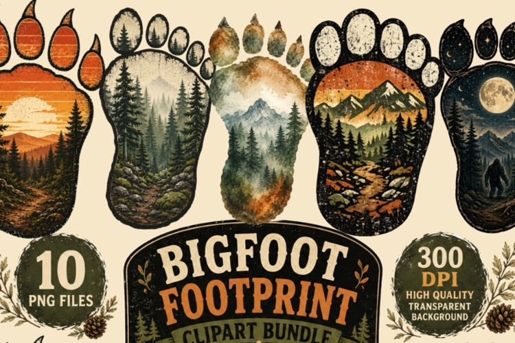 Bigfoot Clipart Image 2