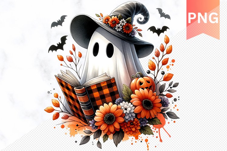 Halloween Ghost Sublimation - Halloween Clipart PNG Design