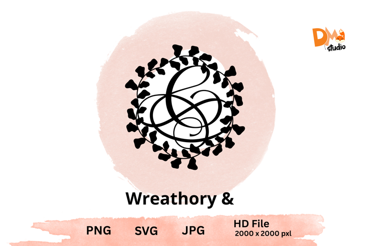 Wreath Monogram SVGs Image 23