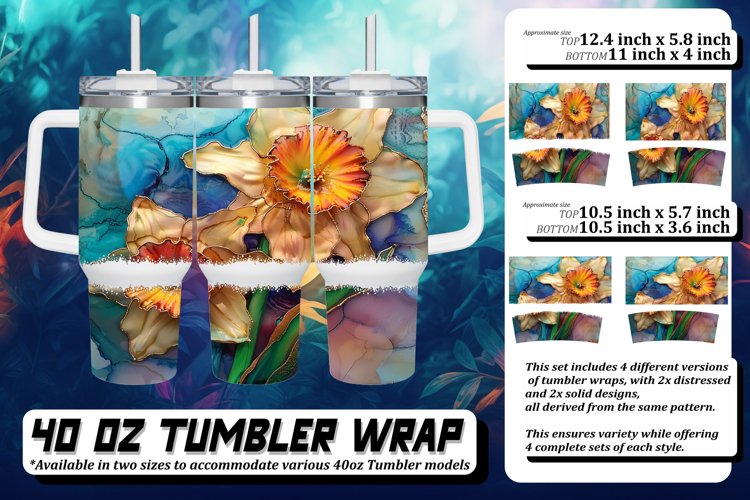 Petal Paradise: Floral Tumbler Collection