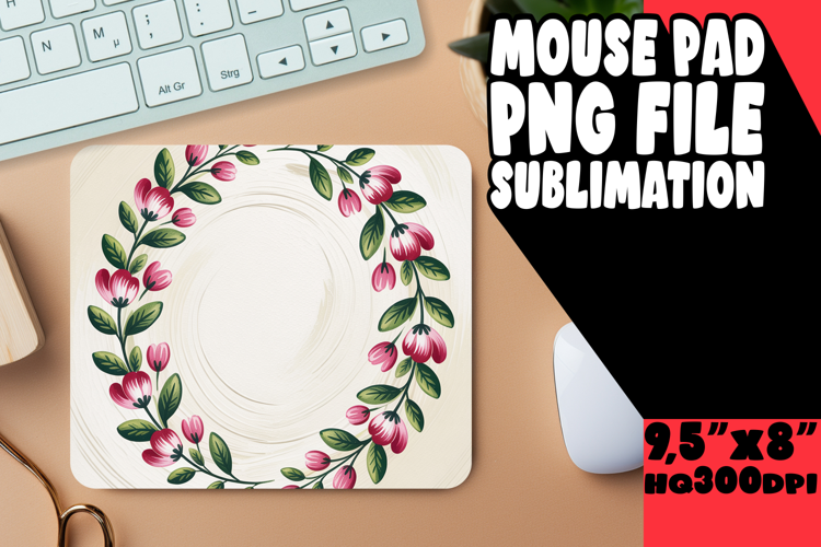 BRIGHT DESK MAT PLAYFUL ART, Flowers