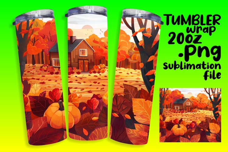 Fall Tumbler Wrap Image 22