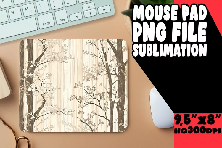 Spring BlossomsFloral Fields: Spring Mouse Pad Design