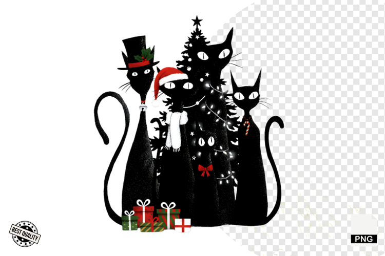 Christmas Cat Clipart