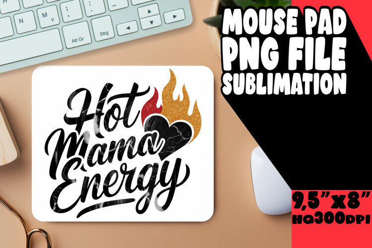 Whimsical Desk Pad Sublimation Ideas, Mother's Day example image 1