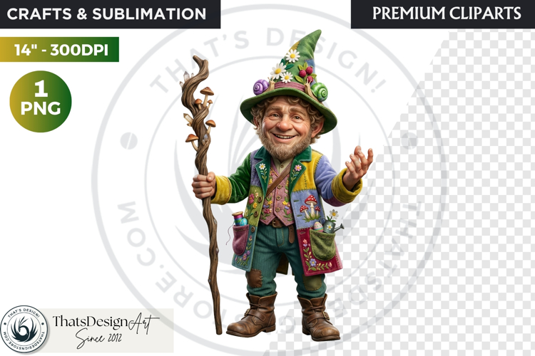 Spring Blossom Gnomes Cliparts Fantasy graphics scrapbooking