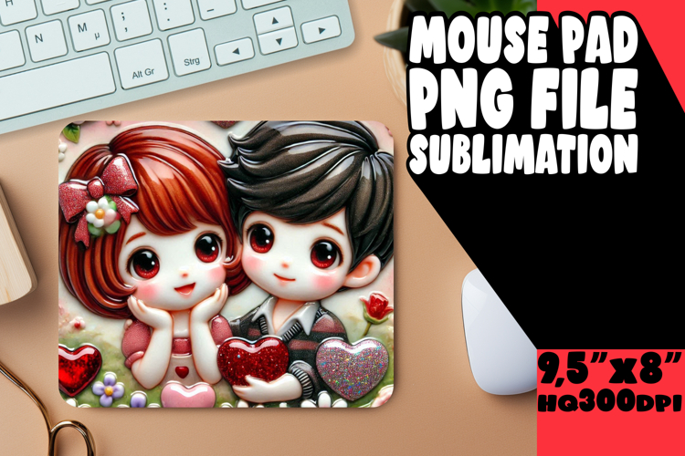 TIMELESS DESK PAD CLASSIC DESIGN, 3D Characters