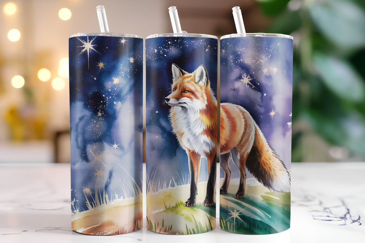 Fox Tumbler Wrap | Sublimation | Tumblers