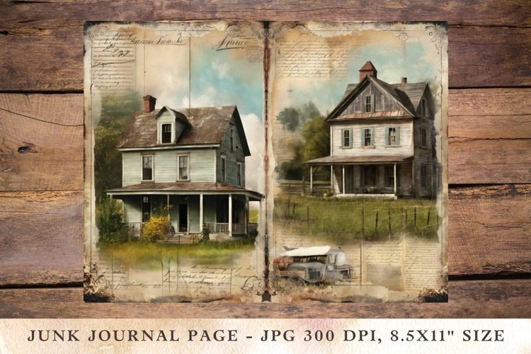 Printable Junk Journal Pages Farmhouse 8 example image 1