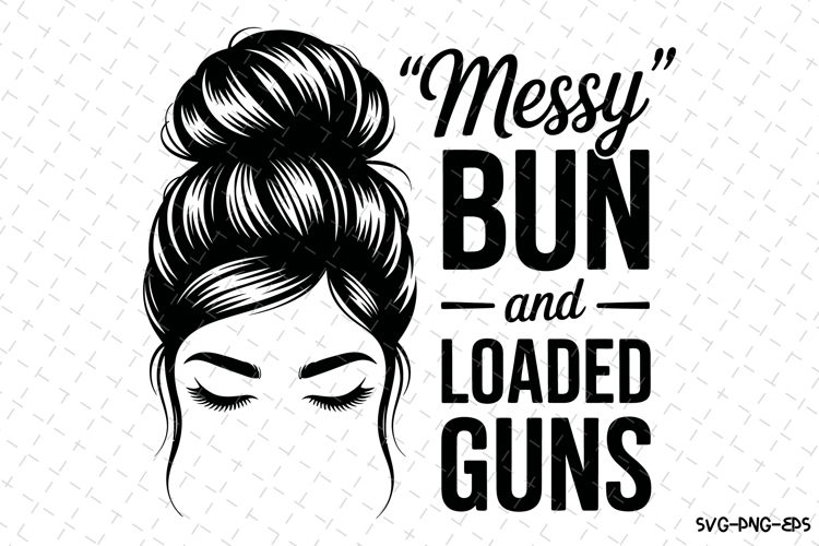 Messy Bun Silhouette Image 10