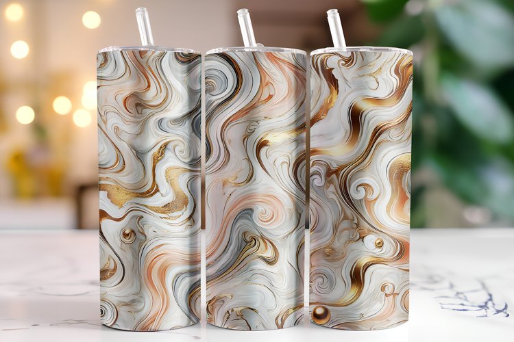 Marble Tumbler Wrap | Sublimation | Tumblers example image 1
