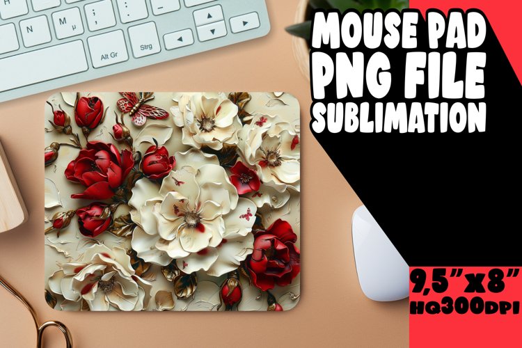 Delicate Springtime Sublimation Mouse Pad example image 1