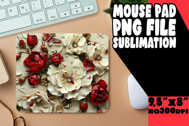 Delicate Springtime Sublimation Mouse Pad